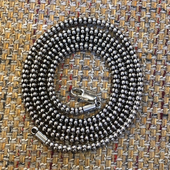 SILPADA Sterling Silver Popcorn Necklace 30 inches - Picture 8 of 11